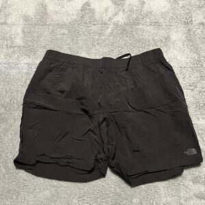 The North Face Shorts Mens XXL 2XL Class V Pull-On Trunk Short Black Zip Pockets